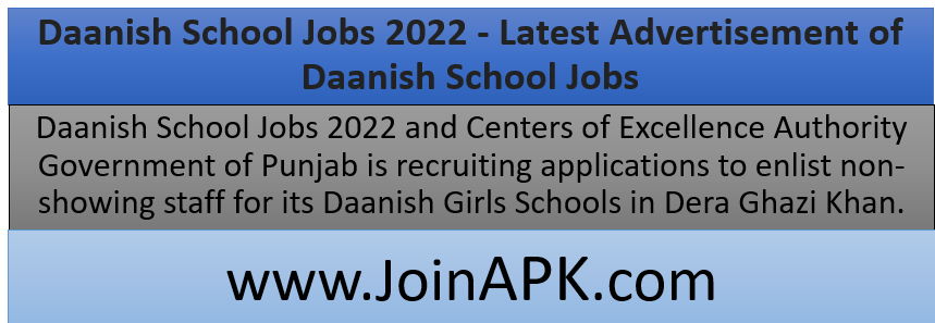 Daanish School Jobs