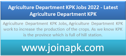 Agriculture Department KPK Jobs