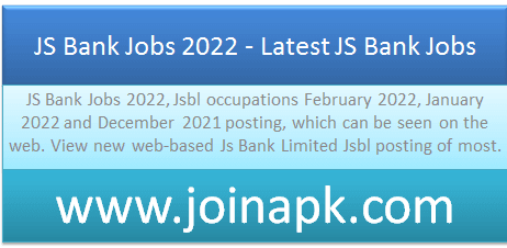 JS Bank Jobs