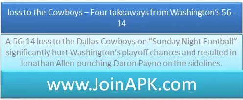 Loss to the Cowboys