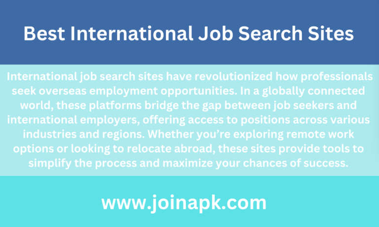 International Job Search Sites