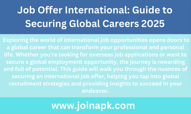 Job Offer International