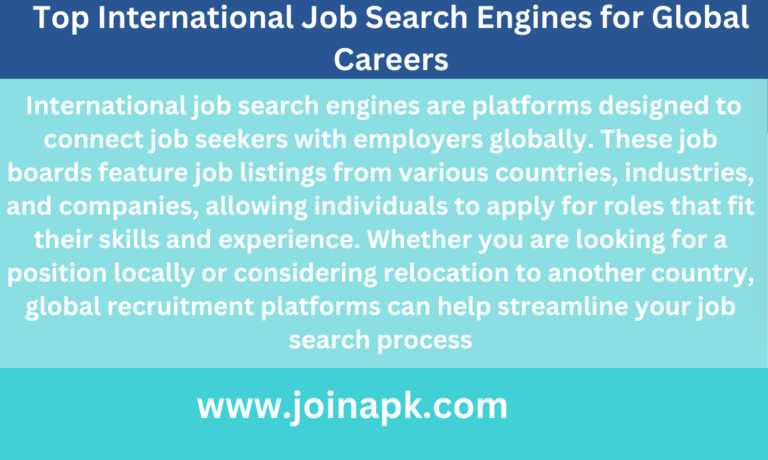 International Job Search Engines