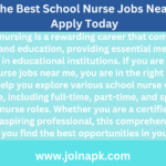 School Nurse Jobs Near Me