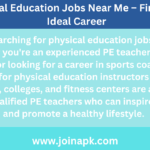 Physical Education Jobs Near Me