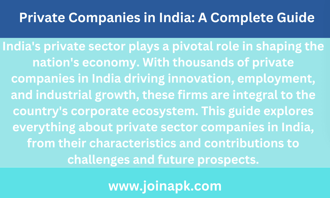 Private Companies in India
