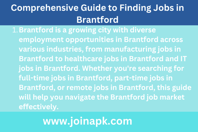 Jobs in Brantford