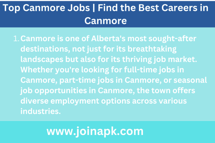 Canmore Jobs