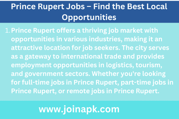 Prince Rupert Jobs